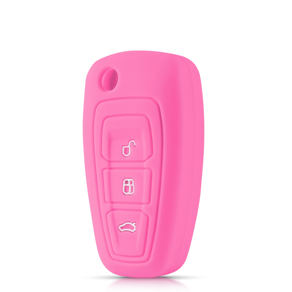 TEMU Silicone Remote Key Case Cover For Ford For Ranger For For For Focus For Galaxy For For Transit For For Escape For
