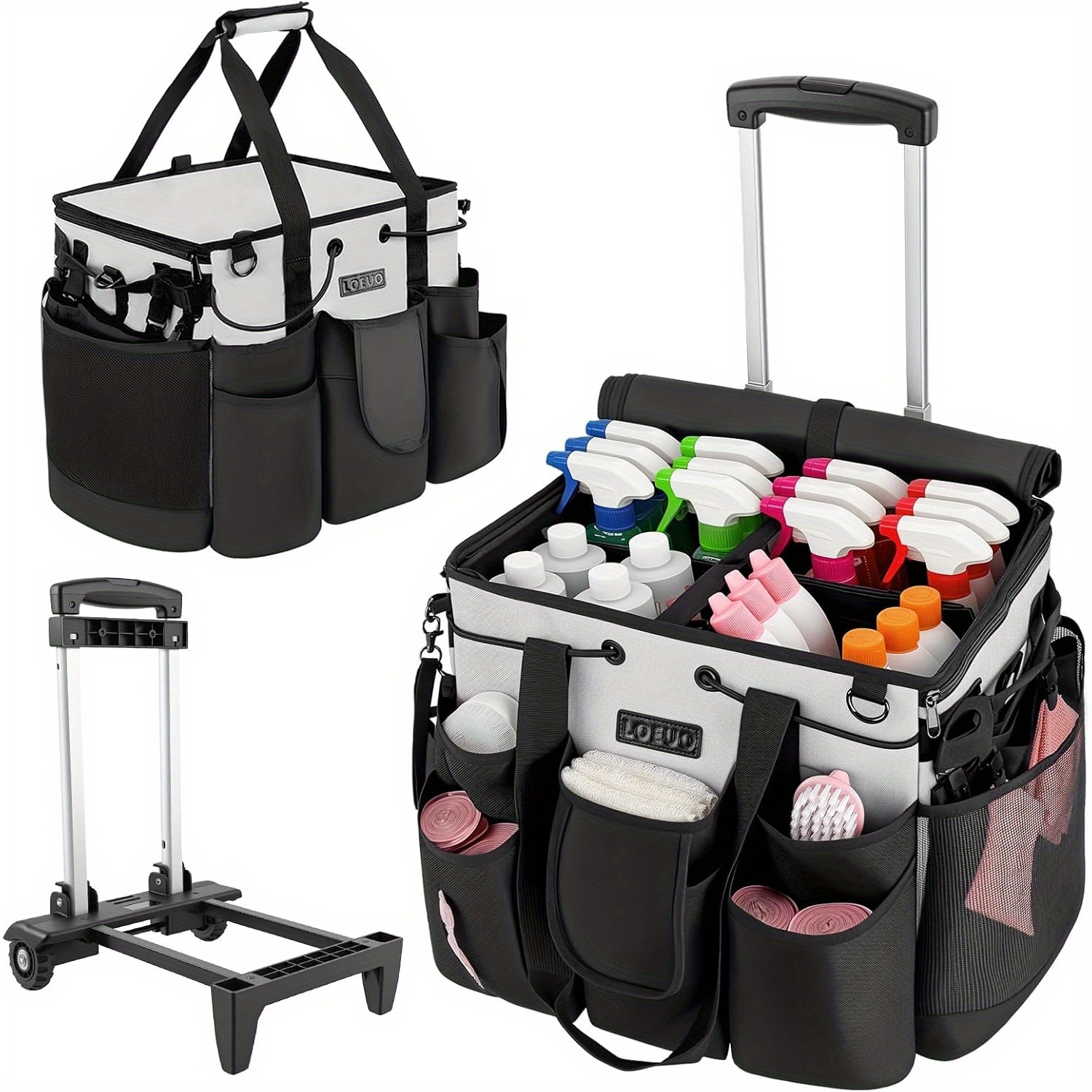 Large Cleaning Caddy Organizer with Wheels - Heavy-Duty Metal... product image 10