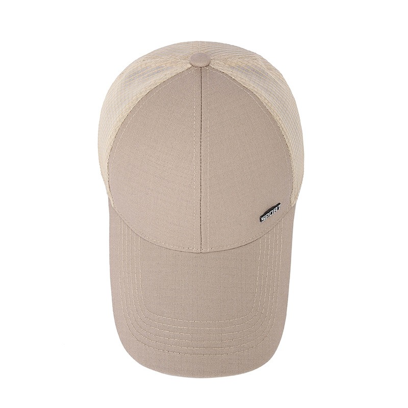 Men'S Summer Breathable Mesh Baseball Cap, Outdoor Sports Duckbill Hat, Korean Trendy Men'S Hat