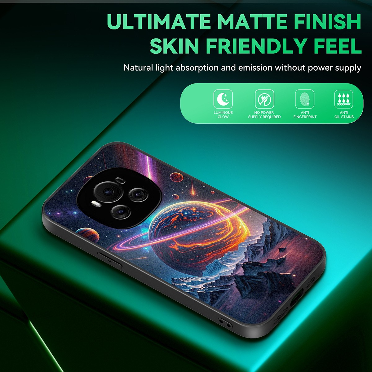 TEMU Phone Case - A Luminous Phone Case Featuring Celestial Patterns, Compatible With The Honor Magic Series (7/6/5/4/3/2) And The Honor Play Series