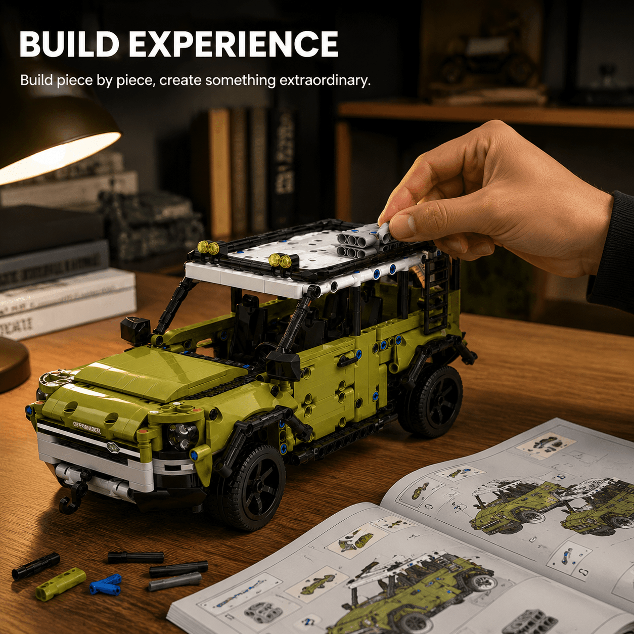 821pcs LUCKBIRD SuperCar Building Compatible Toy Set