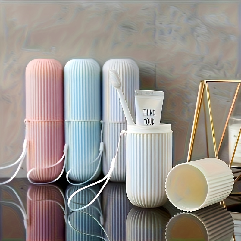 2pcs Travel Toothbrush Set with Storage Box
