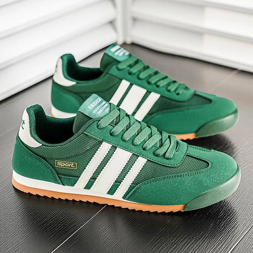 neue herren schnür-freizeitsportschuhe, bunte gestreifte trainingsschuhe, bieten ausgezeichneten , atmen und sind , für tägliche outdoor-aktivitäten, reisen, camping und fitnessausrüstung, herrenschuhe