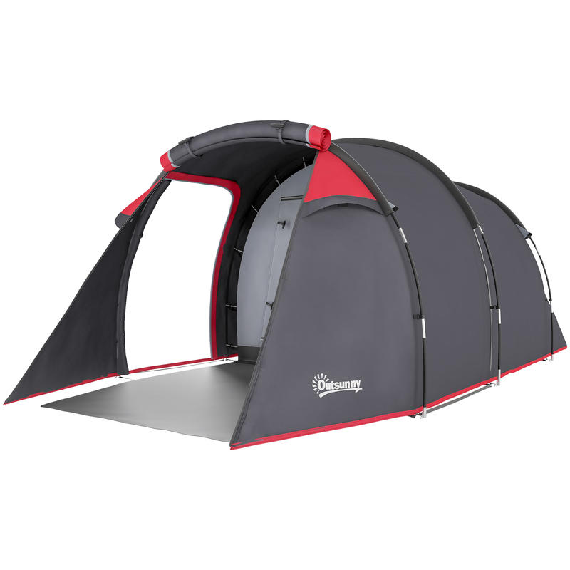 Camping Tent, Pop-up Tent For 2-3 People, & Sleeping Area, High Quality, 426 X 206 X , Grey