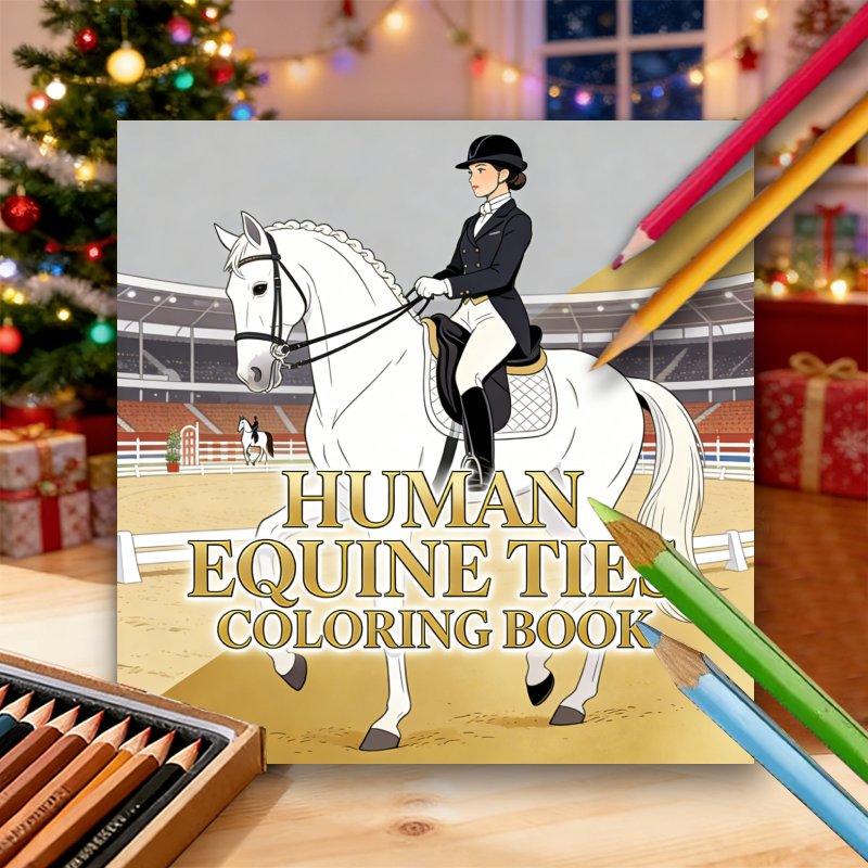 TEMU Livre de coloriage pour adultes : 24 pages pour passionnés d'équitation pour la relaxation et la créativité - Profitez de la tranquillité au