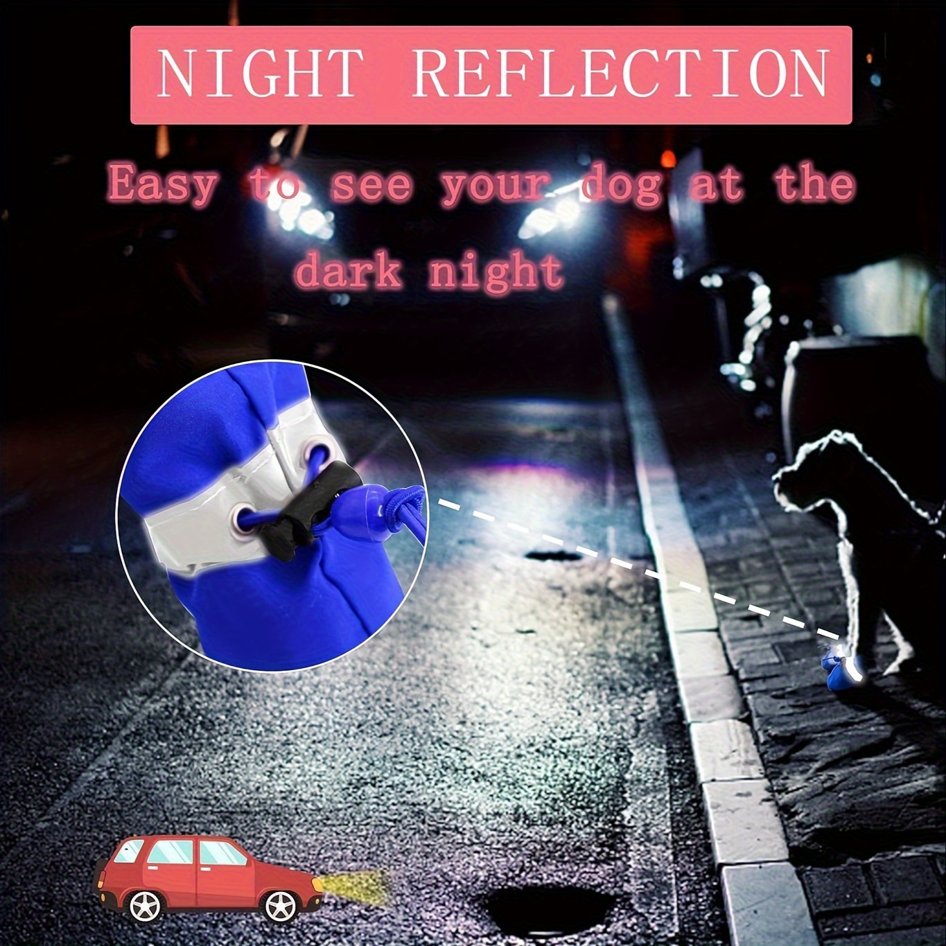 4 Botas Impermeables Antideslizantes para Perros Pequeños con Cierre de y Plantilla Acolchada - Protección para Patas en Todo Clima, Ideales para Salidas en Temporada de Lluvias y Mantener las Patas Secas - Perfectas para Paseos con Mascotas