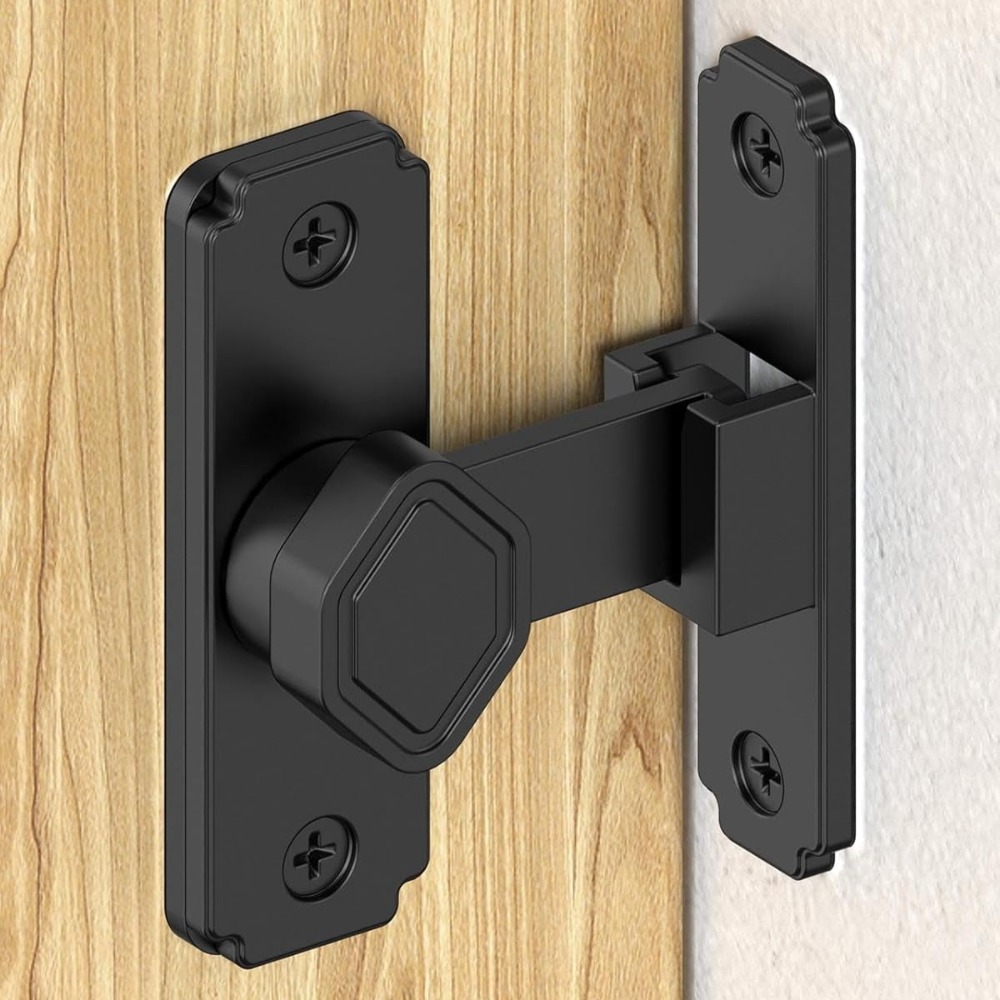 TEMU 2pcs Serrure de porte de réversible à 90 degrés, petite serrure d'angle, convient aux armoires, de bains, , abris, , portes coulissantes de