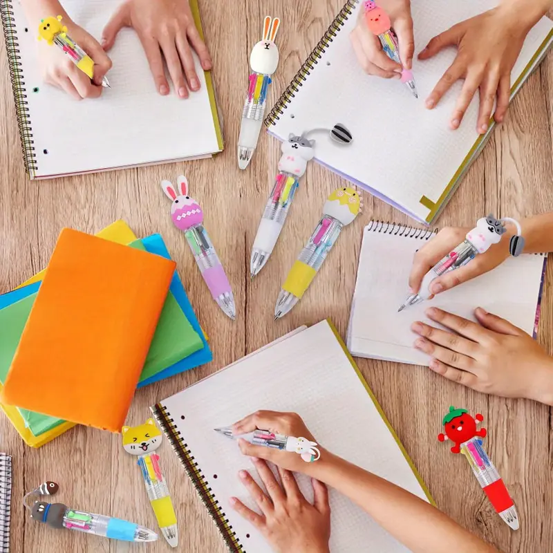 25pcs mini retractable pens with vibrant cartoon designs red blue green yellow ideal for students parties and daily use classroom interaction prizes and party favors party favors pens retractable pens Product details 0