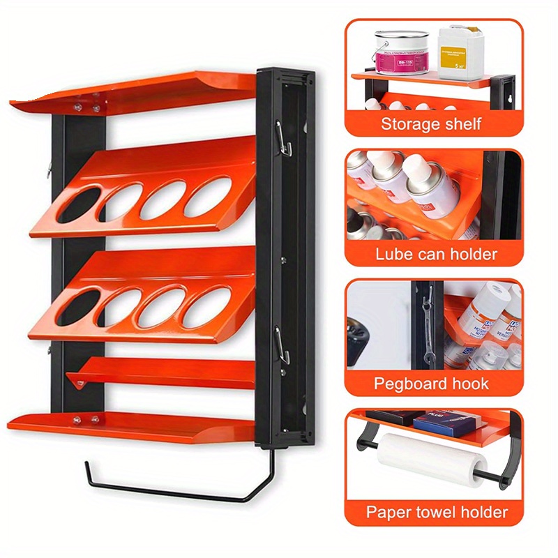 Agnetic Spray Can Holder, Ovable Spray Can Organizer | Wall Ounted