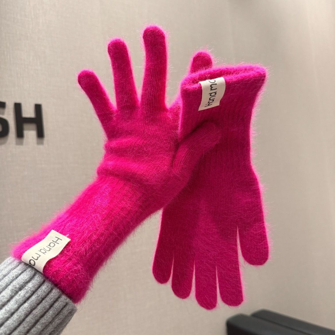 Image of Women's Thick Warm Winter Gloves - Solid Color Five-finger Long Cold-proof Gloves, Suitable For Cycling, Skiing, Outdoor And Party Occasions, Suitable For Hand Types
