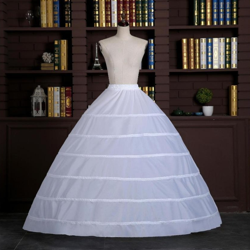 TEMU 6-hoop Large Wedding Dress Hoop Petticoat With Adjustable Hoop Frame - European Suitable For Bridal Stage Performances, Wedding Dresses, ,