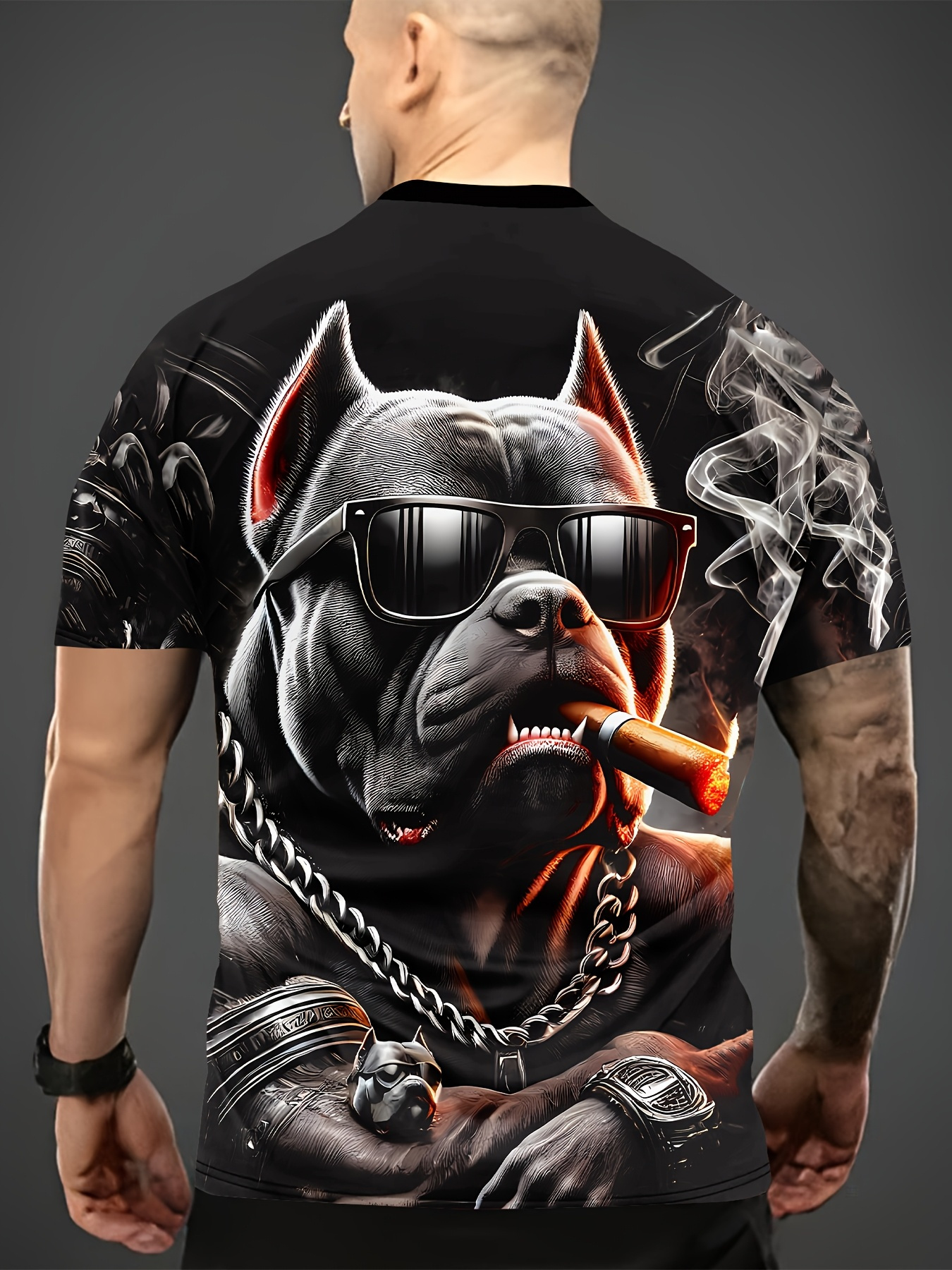 3D Printed T-Shirt For Men & Women - Tyrannosaurus Rex Graphic, Large, 100% Polyester Blend, Vibrant Design