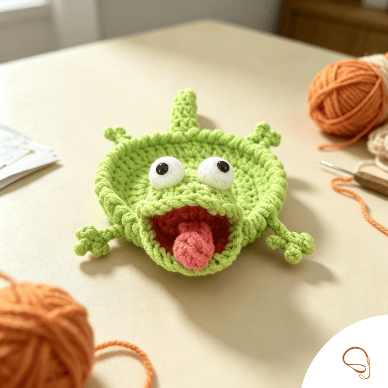 TEMU Posavasos de de dos a crochet a ( posavasos y cordón para colgar); con la técnica de crochet, es un regalo para Halloween o Navidad.