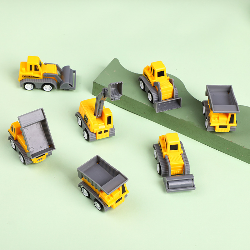 6pcs Construction Vehicles Pull Back Trucks for Kids