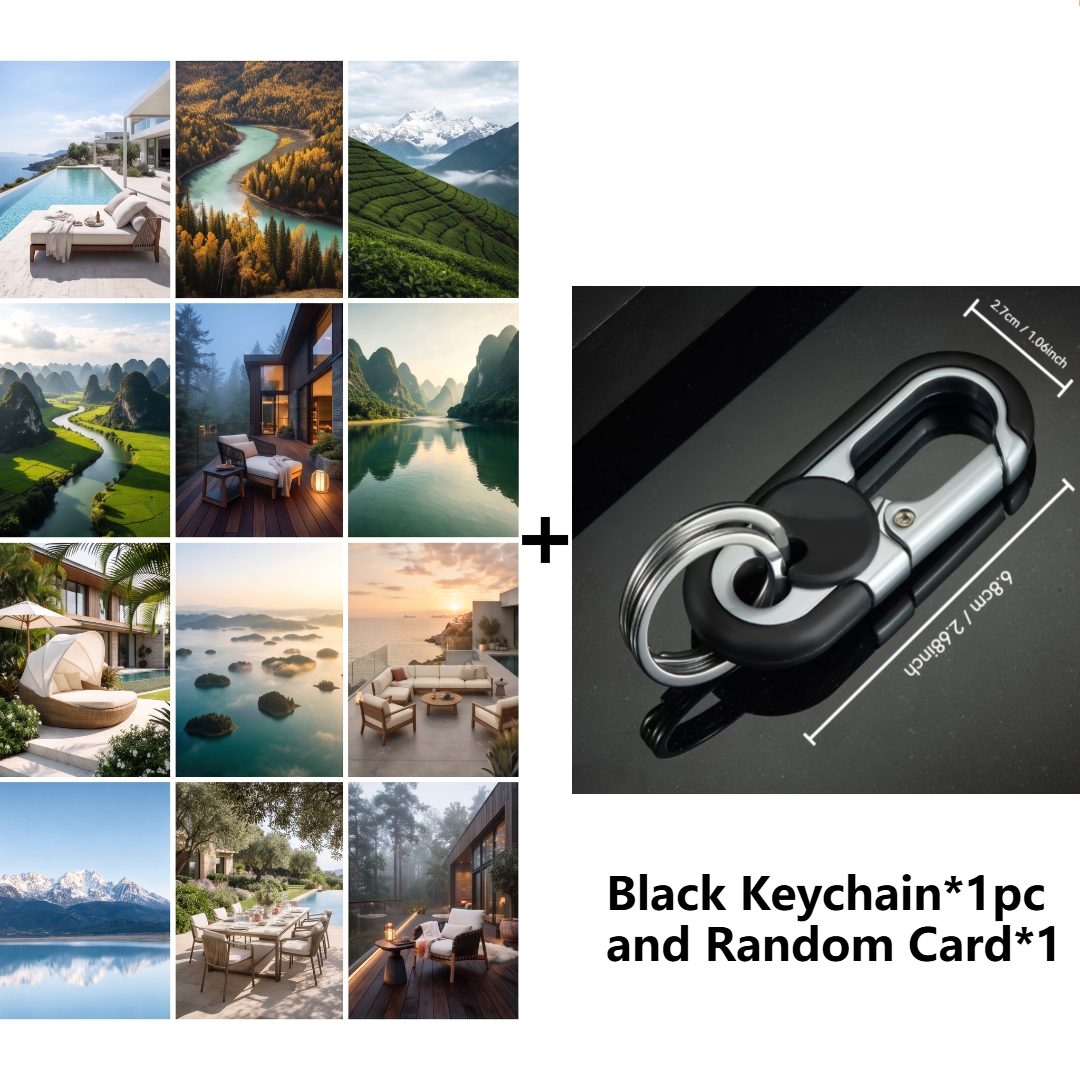 TEMU 2pcs (1pc Car Keychain And 1pc Random Card), Unlock Design, With A Remote Key Belt Clip, Suitable For Business-style Men' Outing And Accessory