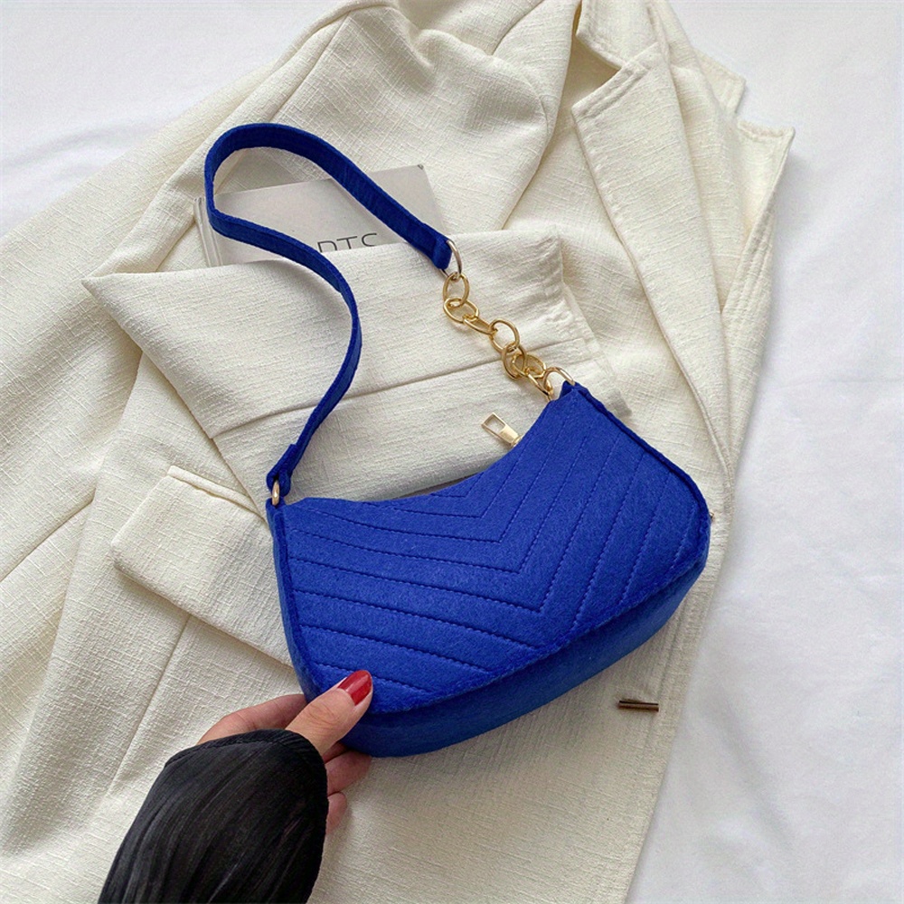 TEMU Trend Bag Casual Crossbody Bag Retro Underarm Bag Design Advanced Texture Armpit Handbags