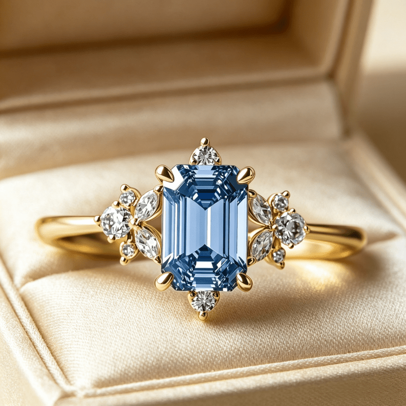 TEMU A Exquisite High-quality Copper Ring Plated With Kc Golden, A Stylish Women's Wedding/engagement Ring Set With A Synthetic Synthetic Zirconia.