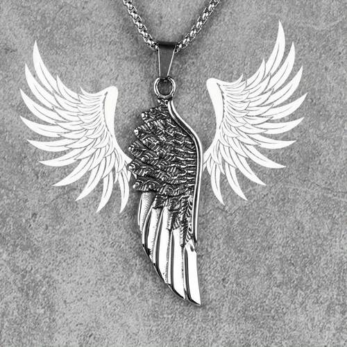 modernvintage stainless leaf pendant sweater chain retro steel necklace simple individualistic jewelry