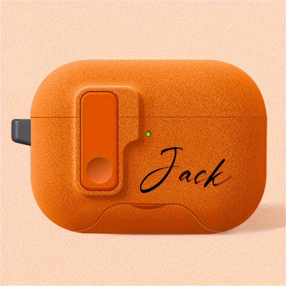 [Customized] Personalized Initial Letter Custom Lock Pop-Up Flashing Earphone Case for 1 2 3 4 Pro 2 Pro 3, a Perfect Gift for Birthdays, Christmas, Halloween, Holiday Gifts, Fits Comfortably, Mobile Accessories, Tech Enthusiasts.