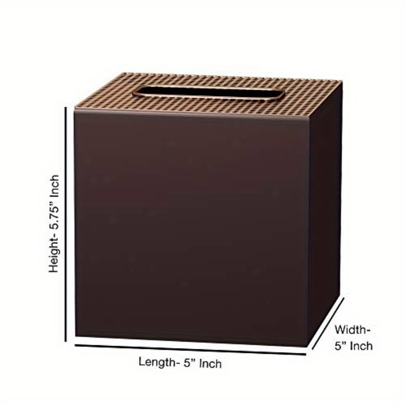   orb boutique tissue box cover set stainless   facial tissue box holder for bathroom vanity countertopsbedroom dresserscopper orb   medium Product details 4