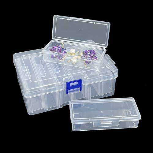 7pcs set organizer system heavy duty boxes hair accessories jewelry small parts multi use containers with snap locks