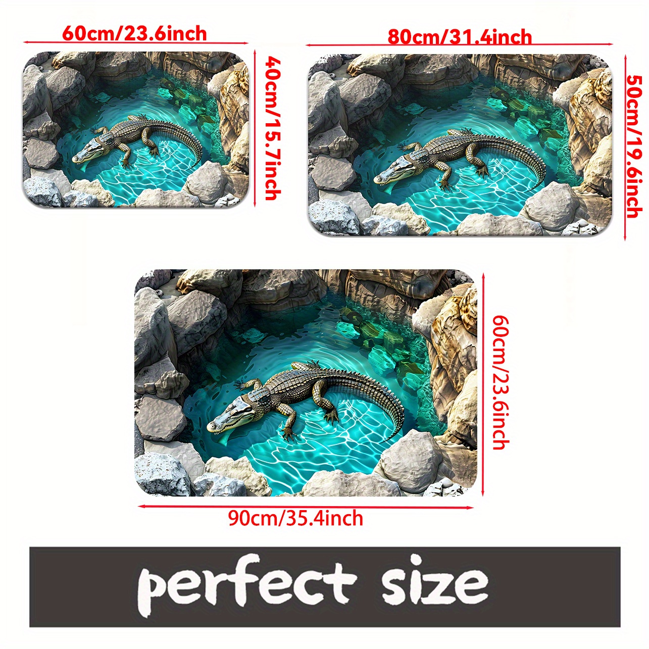 UKCOCO Fußball-Rasen Fußmatte 60x40cm - Rutschfeste Eingangsmatte Saugfähig