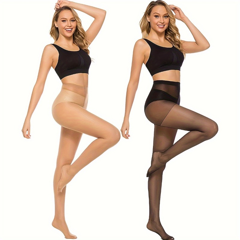 pack manzi womens high waist tummy control sheer pantyhose