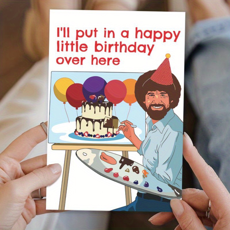 TEMU 1 carte d'anniversaire humoristique, idéale comme cadeau de Noël, d'Halloween ou de Thanksgiving pour . unique, unisexe, convient , sœurs ou -