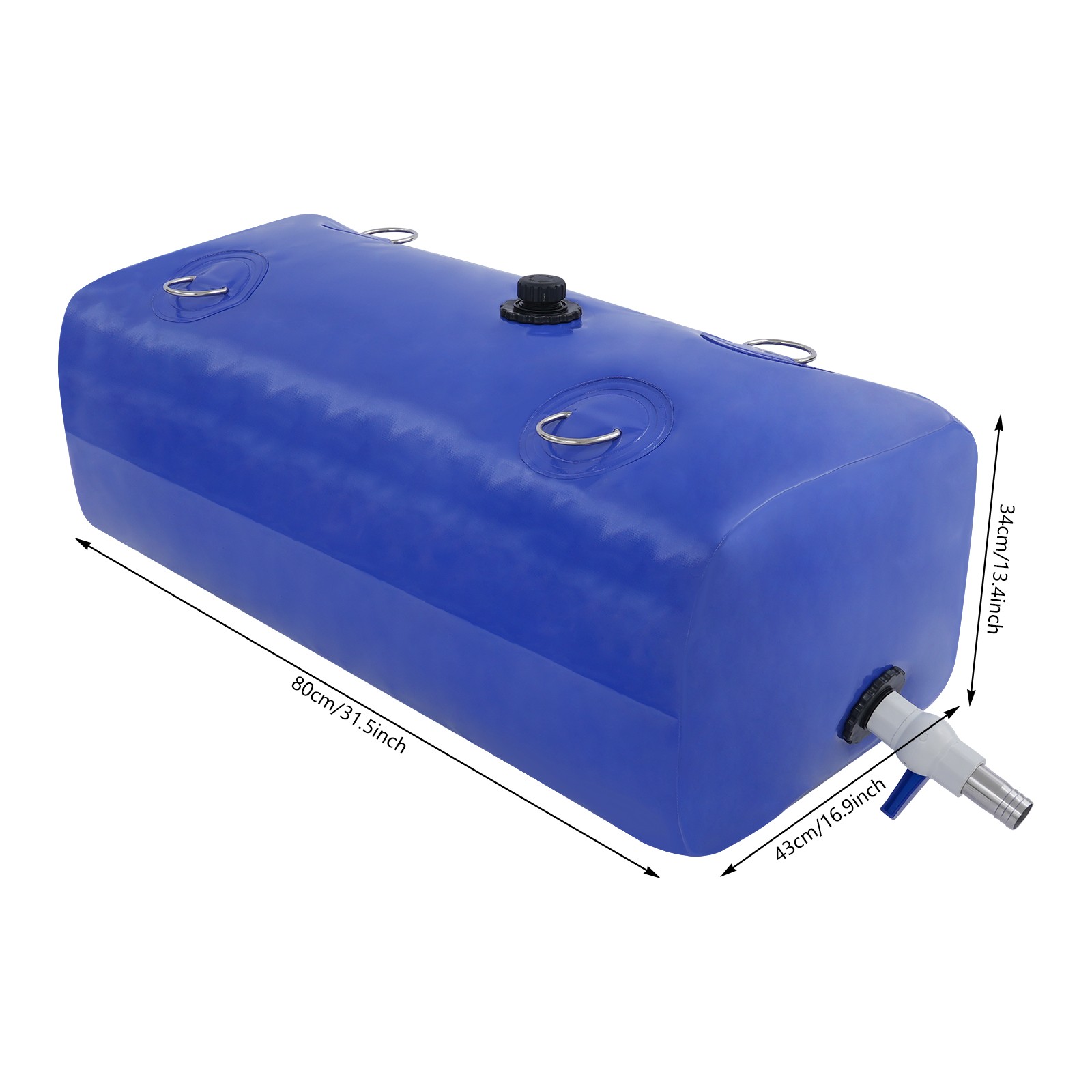 110l Collapsible Water Storage Tank For Outdoor Activities, Suitable For Home, Garden, And Camping Use