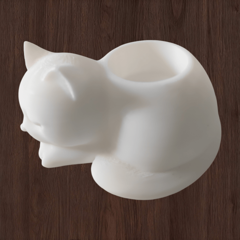 TEMU 【商品名】猫の形をしたキャンドルホルダーはティーライトやフェイクキャンドルに最適で、レーションやテーブルディスプレイに最適です。この個性的な想像力のあるキャンドルホルダーは、猫好きの人や装飾を楽しむ人への素晴らしいギフトになります。