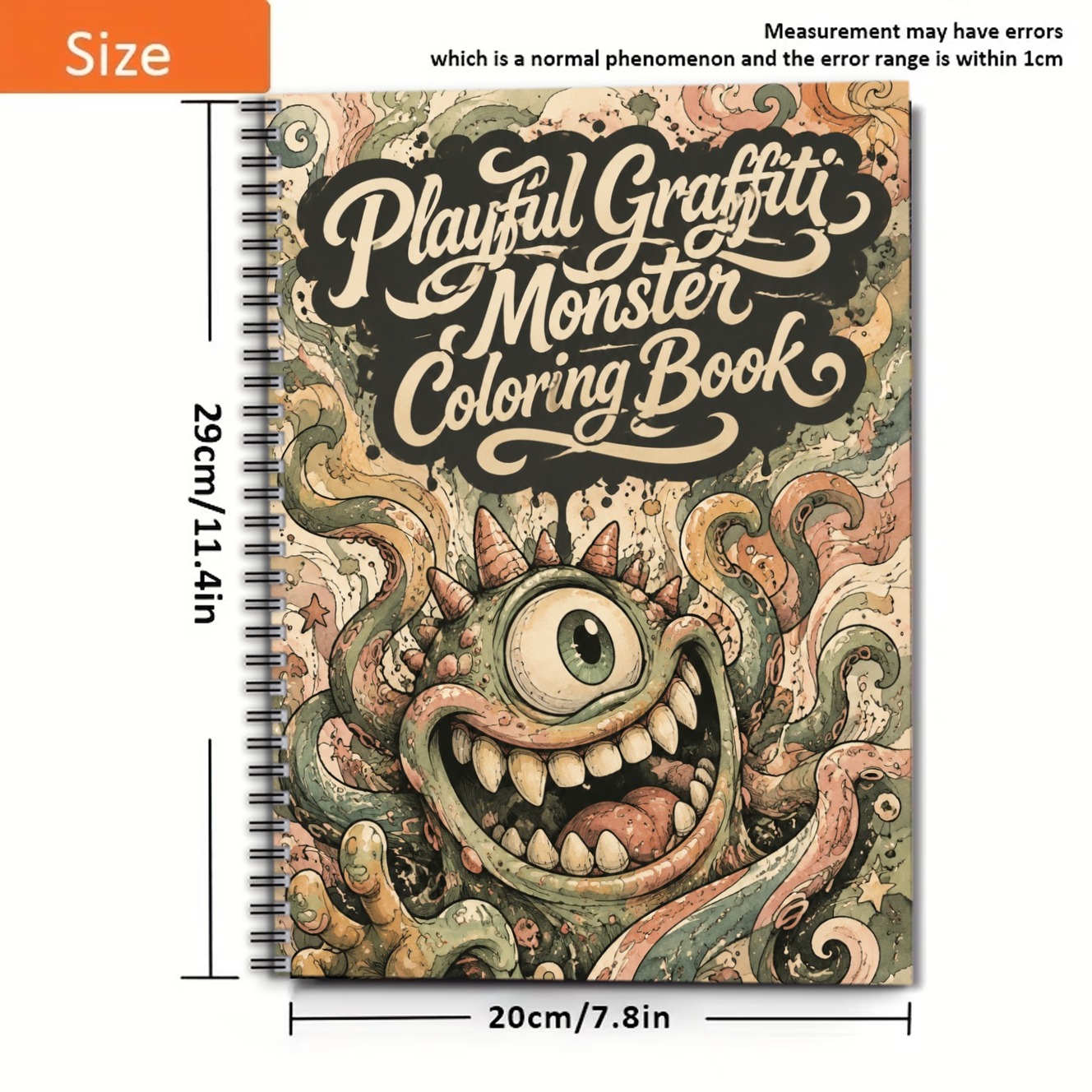 1 4 mandala graffiti monster   coloring   pages single sided printing   and easy for stress relief for women