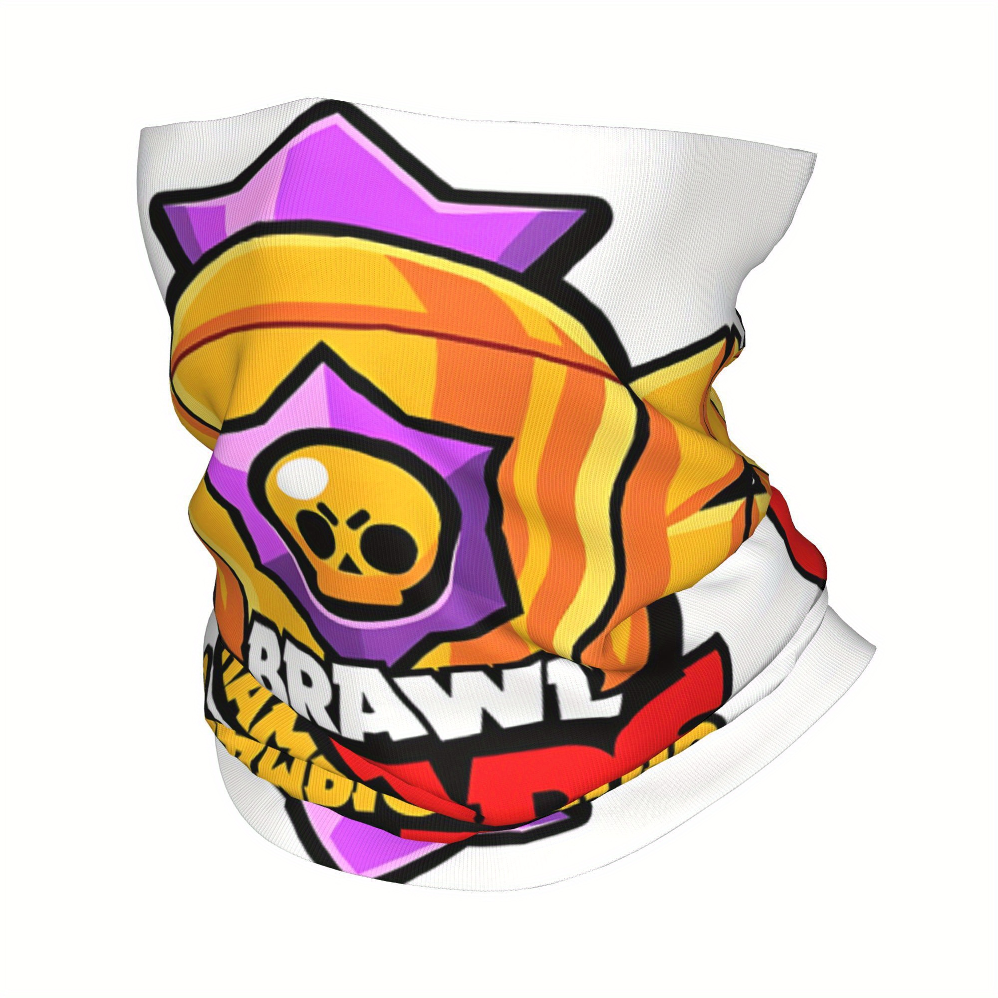 

Gaming-inspired Bandana, Windproof Neck Cover With Vibrant Cartoon Print, Polyester , Running & Motocross