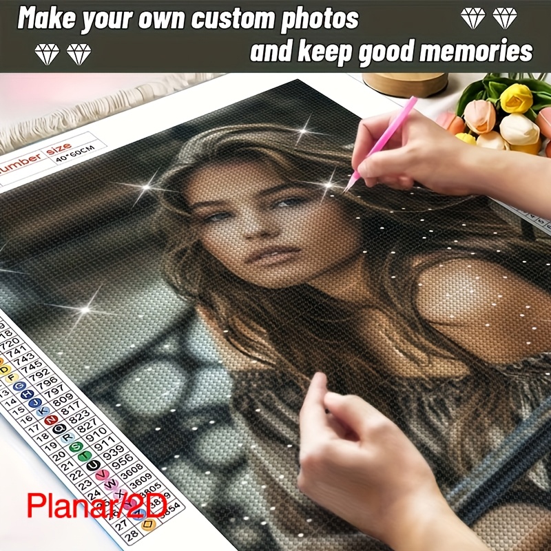 personalized custom painting 5d photo to painting with round diamonds high definition printing full customization a holiday gift for parents  