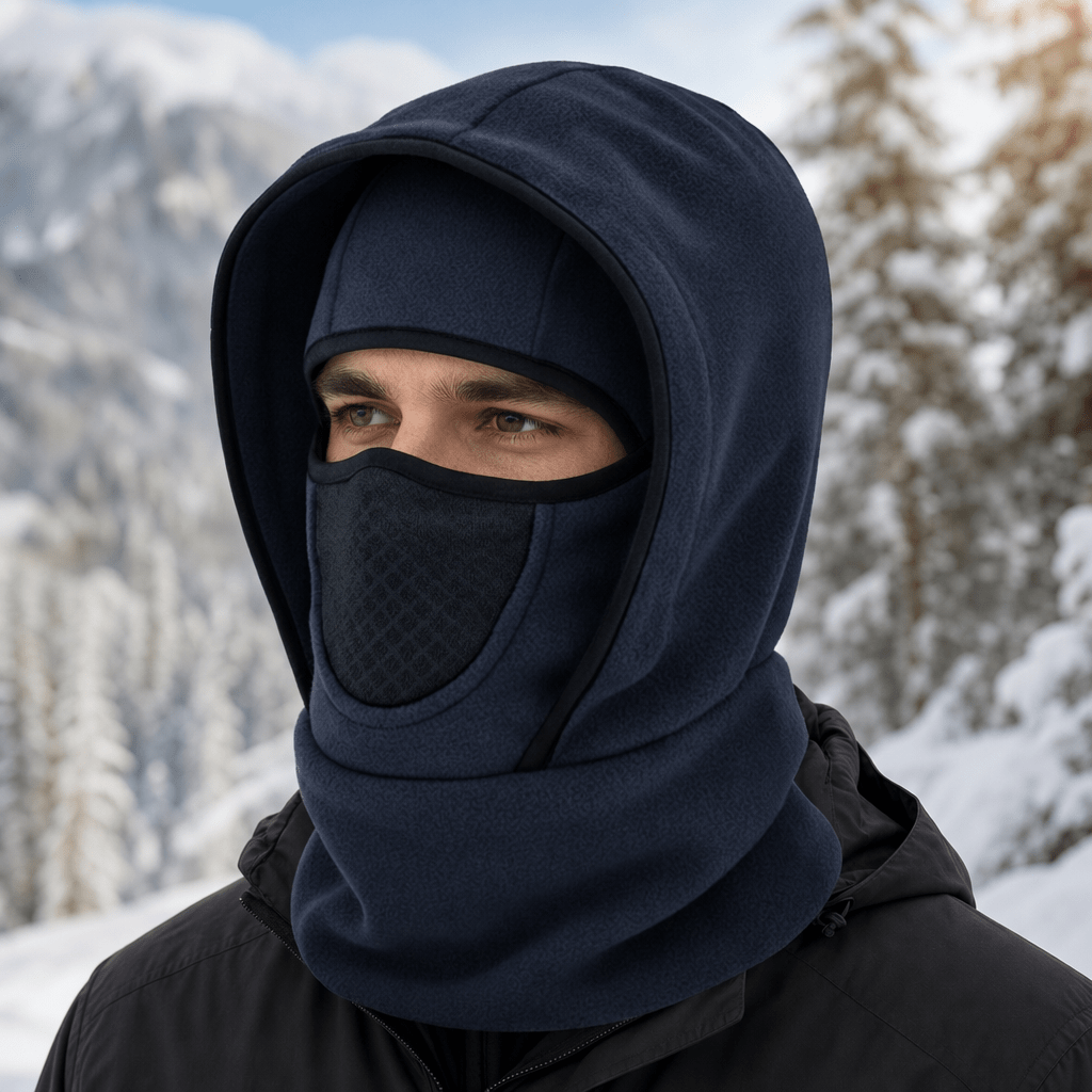 TEMU Bonnet/Cache-tête/Bonnet thermique d'extérieur avec masque facial pour automne/hiver, Bonnet thermique à enfiler d'extérieur, Bonnet unisexe