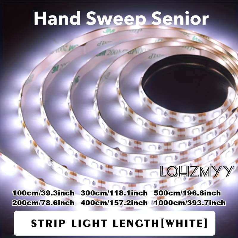 Barra de luz de fondo LED para cocina con sensor de movimiento y alimentación por USB - Control de interruptor de onda simple, cinta de doble cara incluida, ideal para iluminación de TV y electrodomésticos, iluminación de cocina | Barra LED moderna | Cubierta de plástico duradero, luz de cocina para - Imagen 2