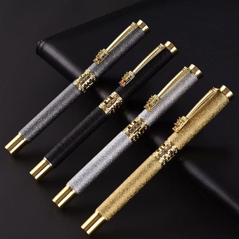 Image of 4- Metal Ballpoint Pens High-grade Rollerball Pens Signing Pens Student Writing Pens Gift Items For Presenting