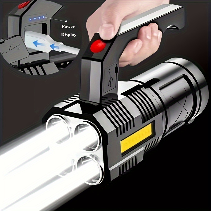 

Led Flashlight Camping Flashlight Usb Rechargeable High- Flashlight - Powerful Flashlight