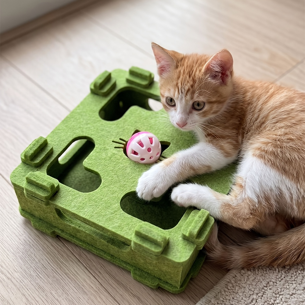 TEMU 2-in-1 Cat Scratching Board: Cat Scratching Board Toy Box   1 Random Toy Ball â A Durable, Chew-resistant, And Scratch-resistant Cat Toy Set