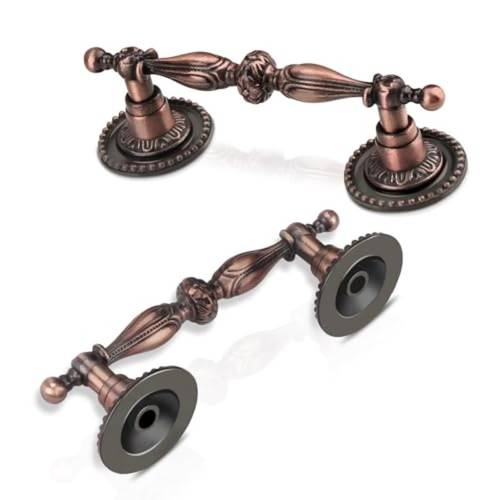 antique copper cabinet pulls 2 5 inch antique drawer pulls dresser pulls 10 pack retro kitchen cabinet hardware 3 1 2 inch overall length soild alloy