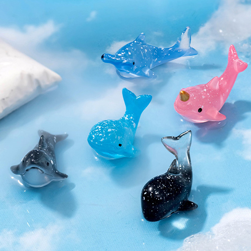 5pcs 12pcs mini resin material whale dolphin - Temu