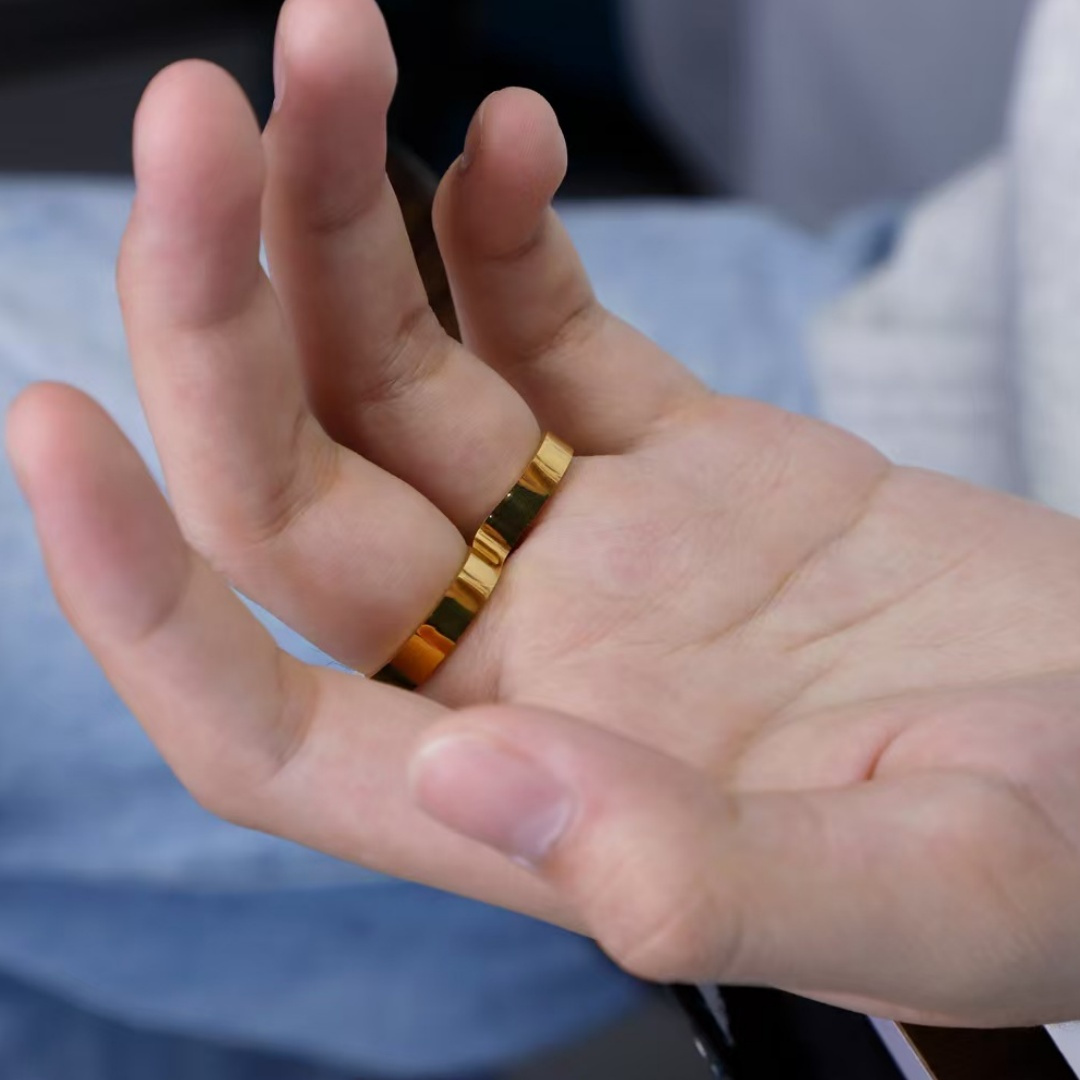 1pc Bouncy Ring, Men's And Women's Accessories Double Ring Accessories for DIY Crafts, Garden Accessories And Phone Case Decorations - Multifunctional Rings for Daily Wear And Celebrations, Phone Case Decorations