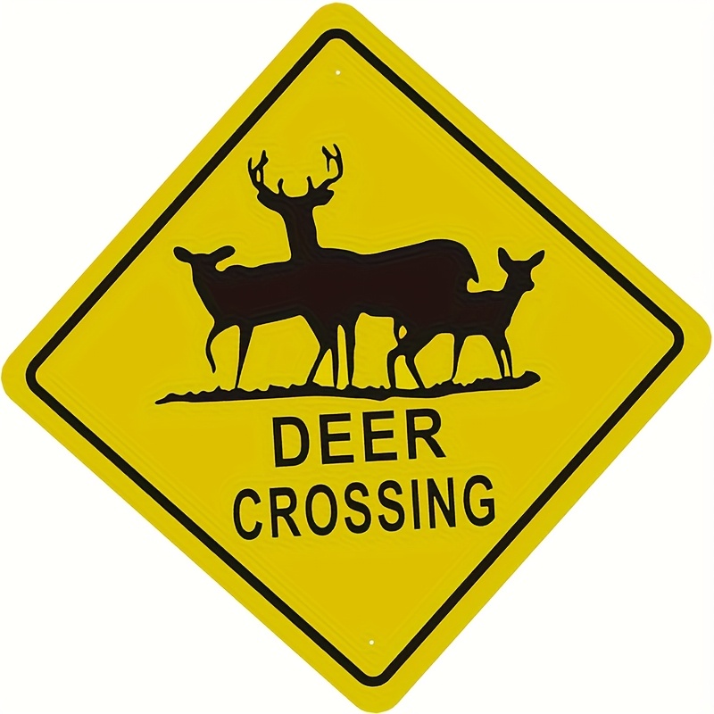 TEMU 2d Flat, 2d Flat Wooden Printed Sign - 1pc - - Ideal For Ensuring Animal Safety, Used As A Crossing Indicator, 2d Flat