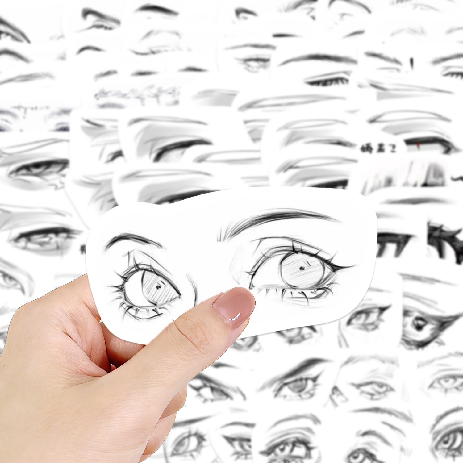 품목 사진 50개   스티커 눈 그림 스티커, 핸드북, 기타, 노트북, 여행 가방, 컴퓨터,  , 스케이트보드 장식용