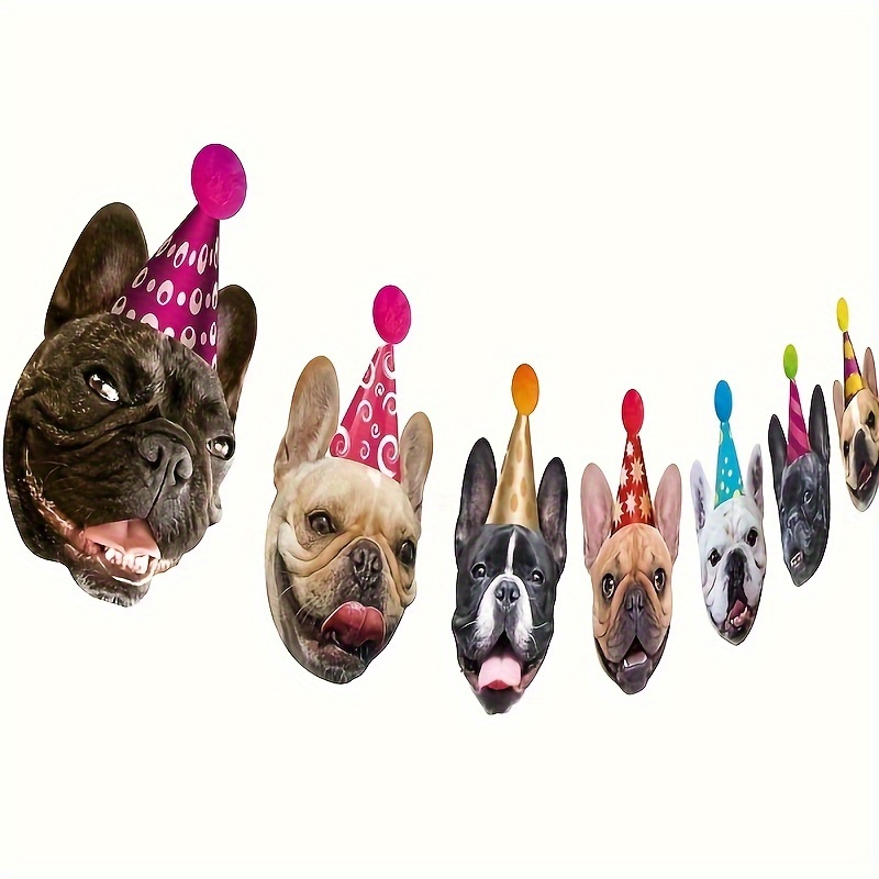 A Cute French Bulldog Banner To Your Birthday, Showcasing A Portrait Of This Puppy. Perfect For Decorating Your Birthday Party Or A Dog-themed Celebration Party With Banners And Pull-up Banners