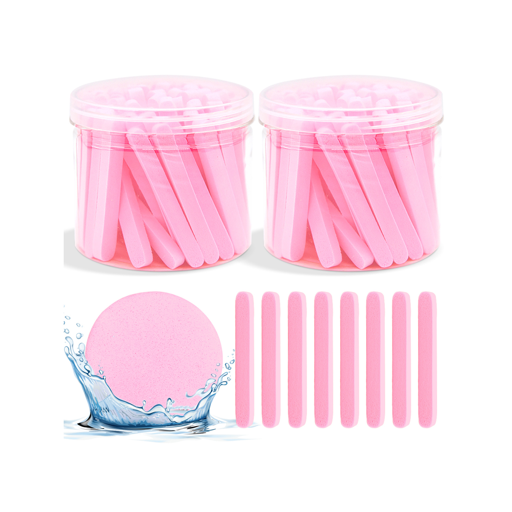 TEMU 120 Stuks Gecomprimeerde Gezichtsreinigingssponzen - Zachte Ronde Sponzen voor het van het Gezicht, Make-up Remover Pads, Exfoliërende Was