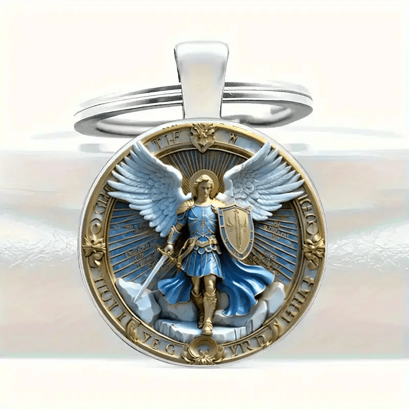 

Fashionable Winged Figure Keychain, Zinc Alloy, Winged Design Keyring, With Spiritual Gift For Anniversary, Holiday, Halloween, Christmas, Thanksgiving, For Bags, Car, Home Decor