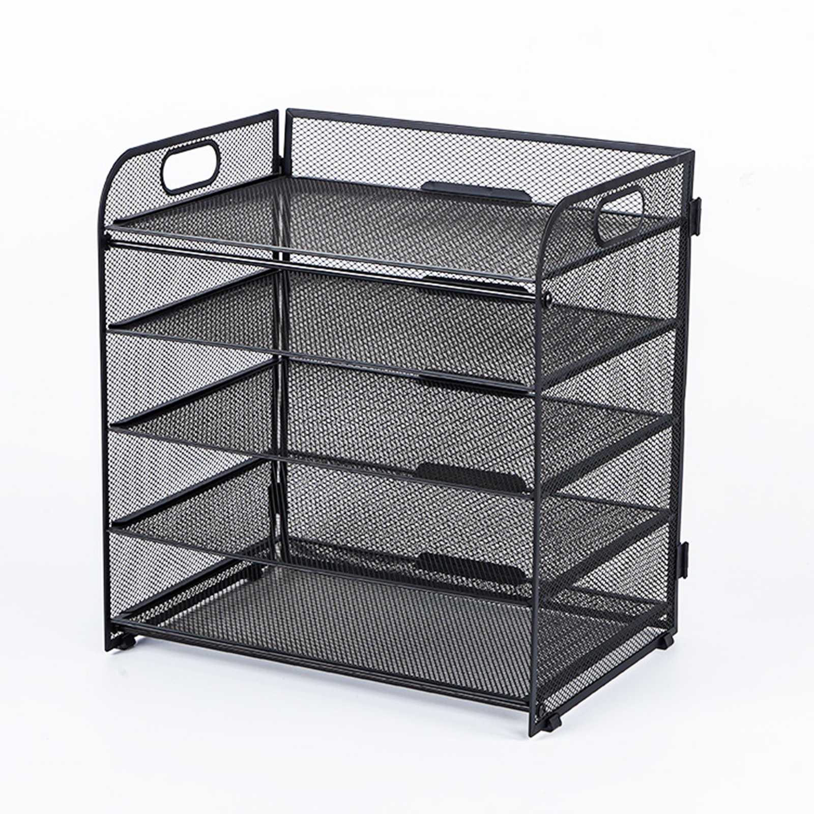 5 Layer Mesh Desktop Document Holder Multi- Slot Paper Letter Sorter Office Storage Organizer