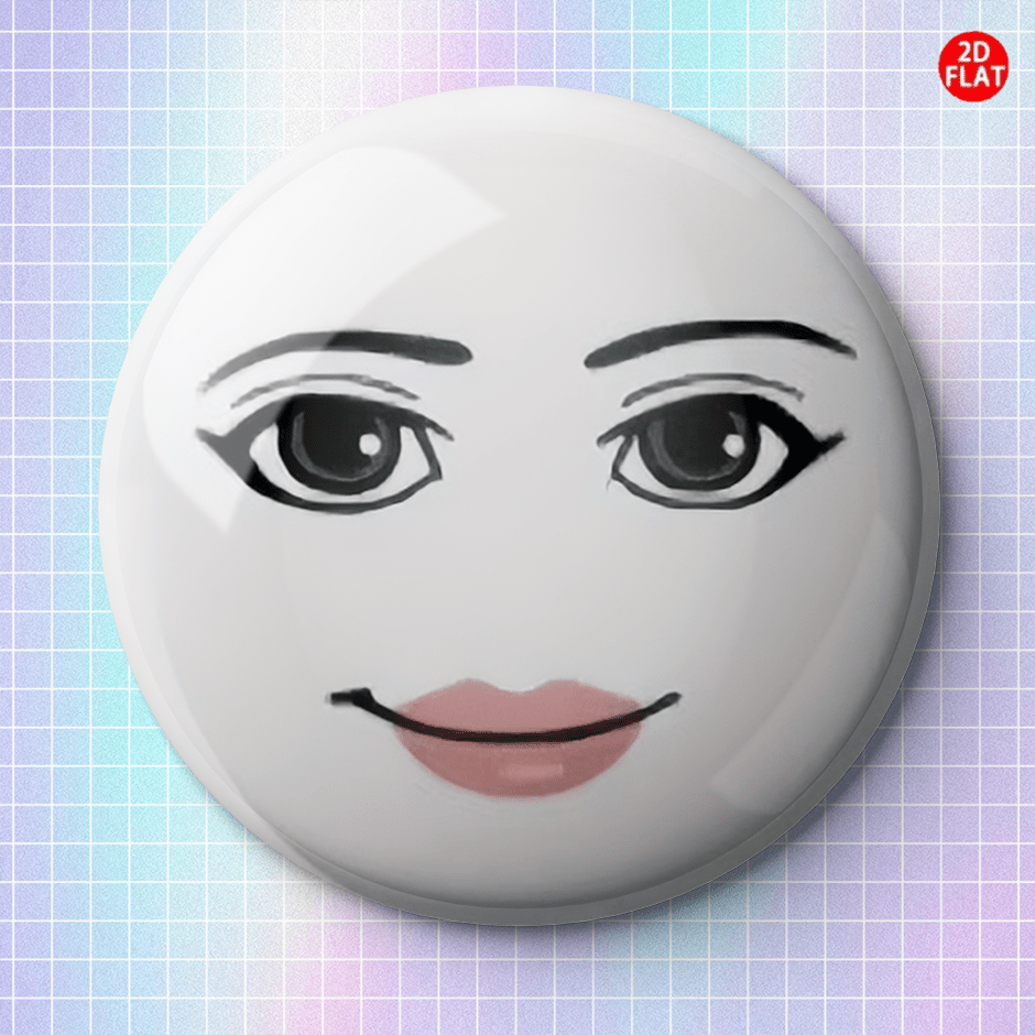 TEMU 2d Flat - Smiling 2026 Classic Fashion Brooch/pin/badge (2d Flat), For Jeans, Clothes, Backpacks And Hats, Ideal Collectible Trinket, Perfect