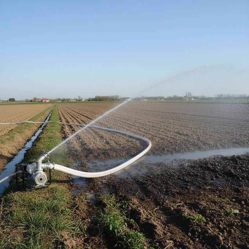 20 M Flat Hose, 2" Pvc, Suitable For Garden Irrigation, Agricultural Tasks, And Field Work; Durable, Long-lasting, And Flexible For Transporting Water