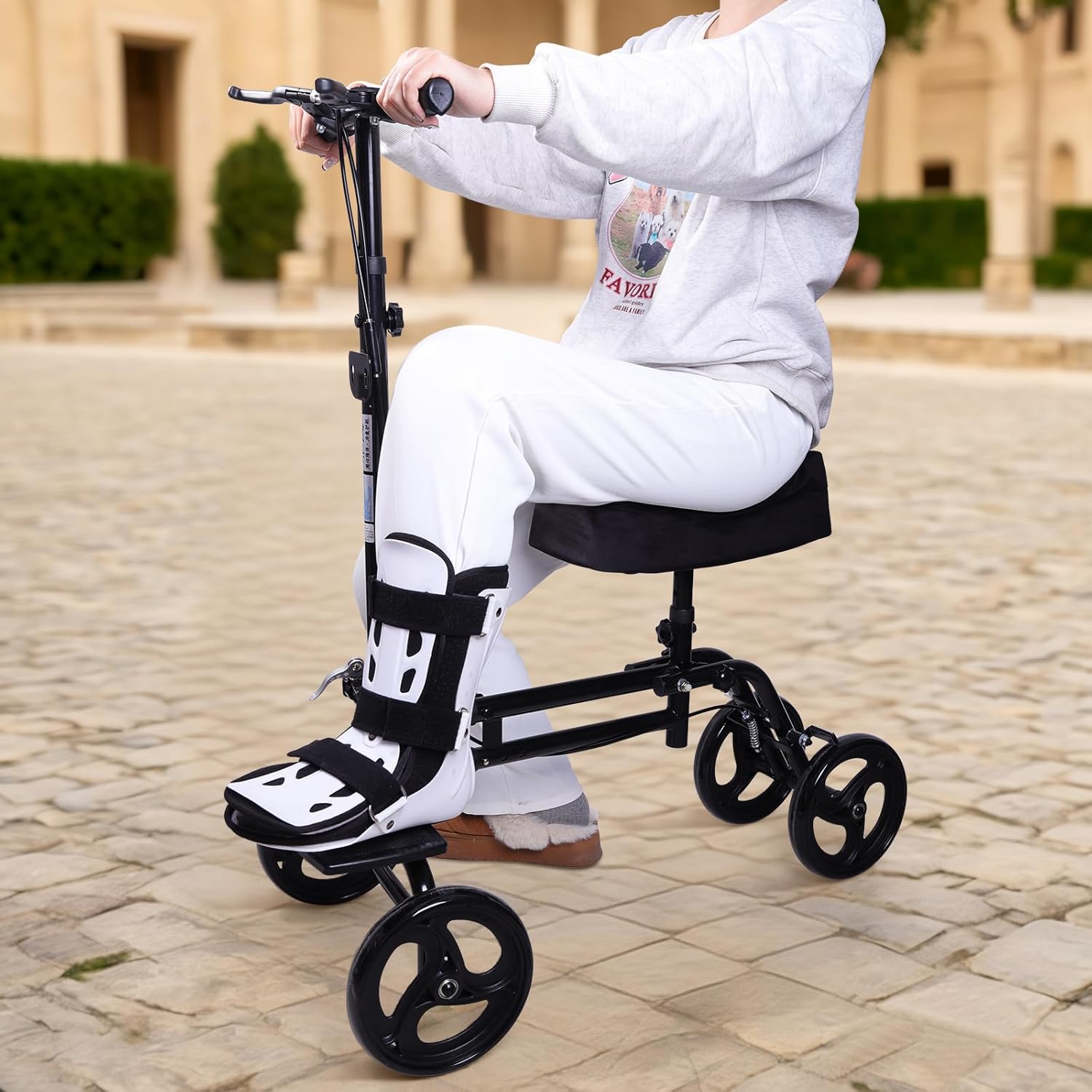 Knee Scooter Cushion Pad Cover, Removable 2.5in Memory Foam Cushion, Comfortable Soft Knee Walker Roller Pad Cover,…: retailer-supplied image